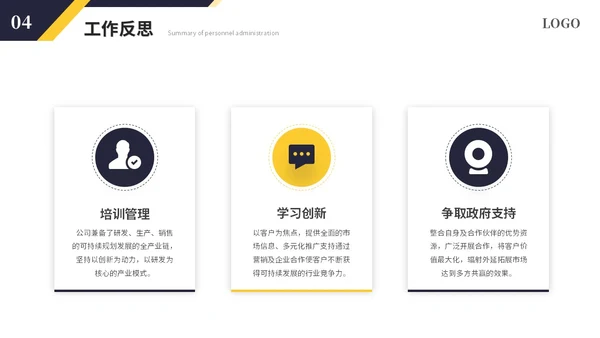 简约商务黑黄人事行政年中总结年中工作总结述职ppt模板