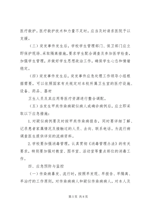 亭隆小学突发公共卫生事件应急处理工作预案.docx