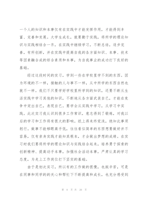 实习工作总结心得范文5篇.docx