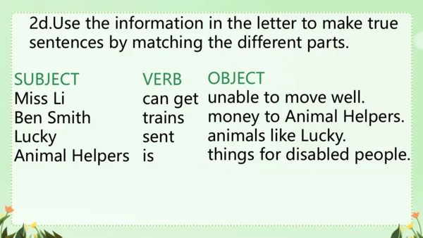 Unit2 SectionB 2a-2d 课件（人教八下Unit 2 I’ll help to cl