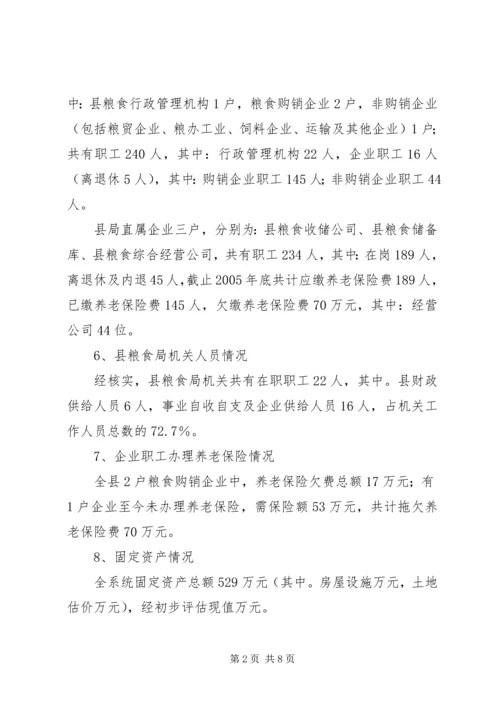 县粮食局粮食流通体制改革情况汇报 (2).docx