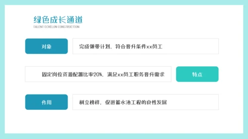 墨绿插画风人才梯队建设与人才培养模板