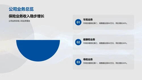 保险业务年度总结PPT模板