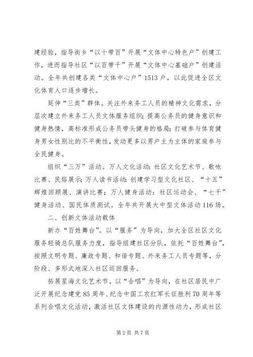 区文化体育局全区文化体育工作要点.docx