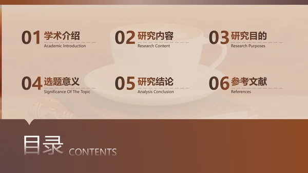 棕色简约毕业答辩PPT套装