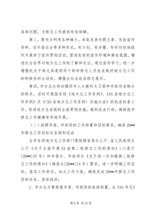 全市地方志工作会议致辞稿.docx