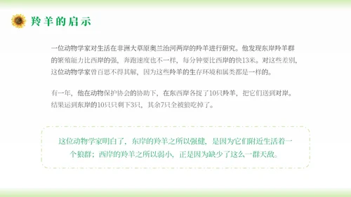 小清新简约向日葵学校教师教学学生团体心理辅导主题班会团队
