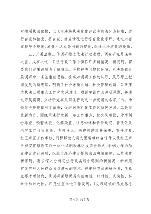 司法局提高执法水平工作报告_1.docx