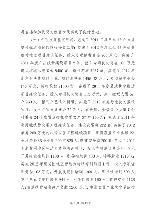 人民政府扶贫开发办公室工作汇报.docx