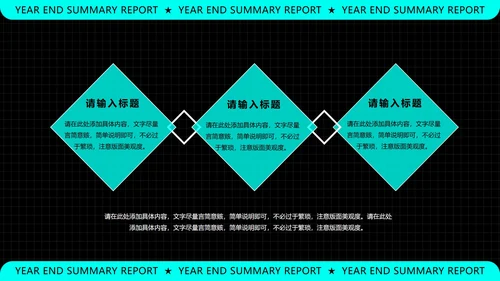 黑色科技风年终总结汇报PPT模板