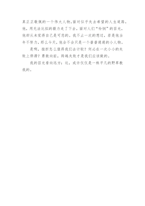 托物言志草的作文.docx