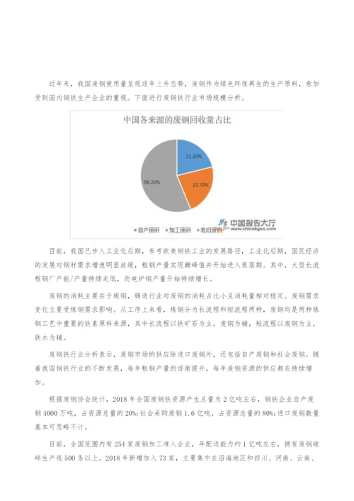 废钢铁行业市场规模分析-产业报告.docx