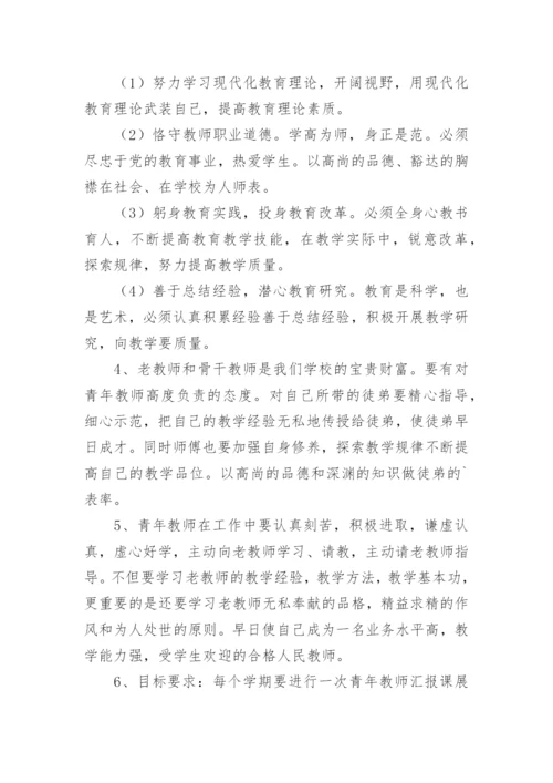 小学青蓝工程师徒结对方案.docx