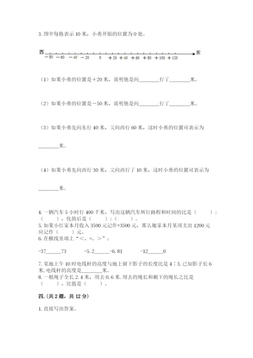 西师大版数学小升初模拟试卷附参考答案【名师推荐】.docx