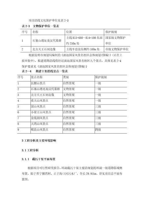 昆明市滇池环湖南岸干渠截污工程