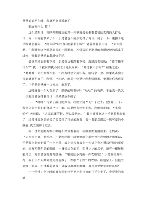 泰迪狗作文锦集七篇.docx