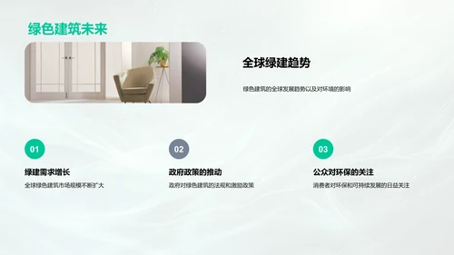 绿生态房产发布PPT模板