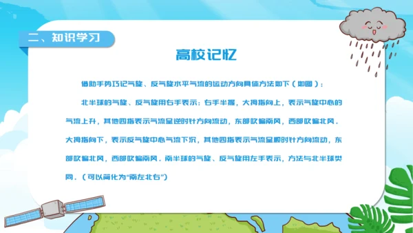 人教版地理《常见的天气系统》通用PPT模板