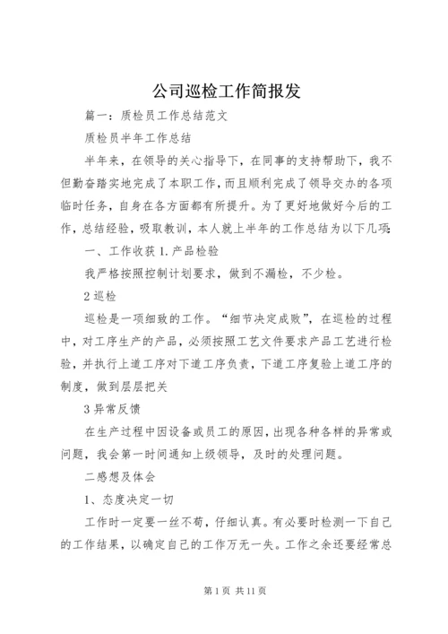 公司巡检工作简报发 (3).docx