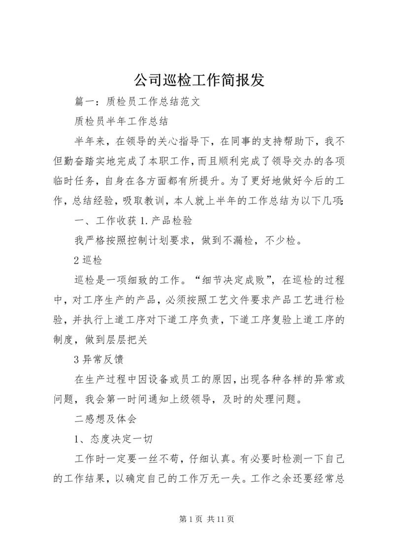 公司巡检工作简报发 (3).docx