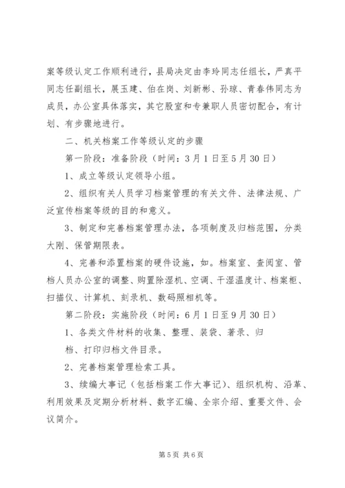 精选机关档案室20XX年工作计划方案 (2).docx