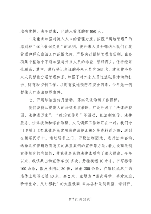 乡镇综治总结(汇报).docx