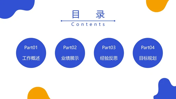 总结目录25页合集PPT模板