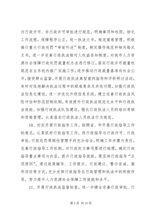 人力资源社会保障工作要点5篇.docx