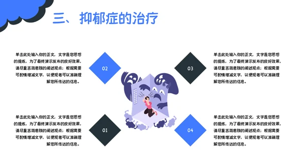 精神分裂症抑郁症健康知识普及通用PPT模板