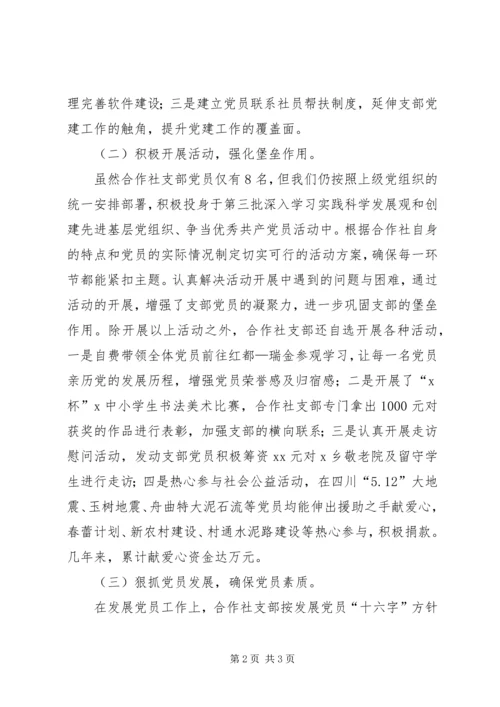 农村合作社党建工作发言材料.docx