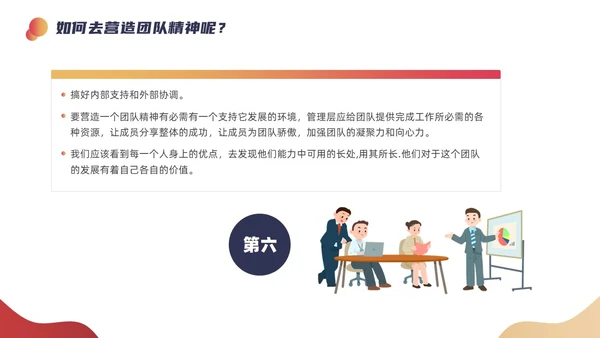 红色超人几何元素团队精神会议管理PPT团队管理