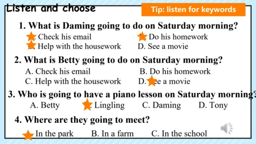 Module 3 Making plans Unit 1 同步课件