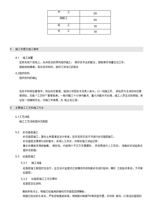 某学院迁建工程学生宿舍楼基础结构施工组织设计方案