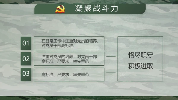 迷彩风八一部队特种兵训练动态PPT模板