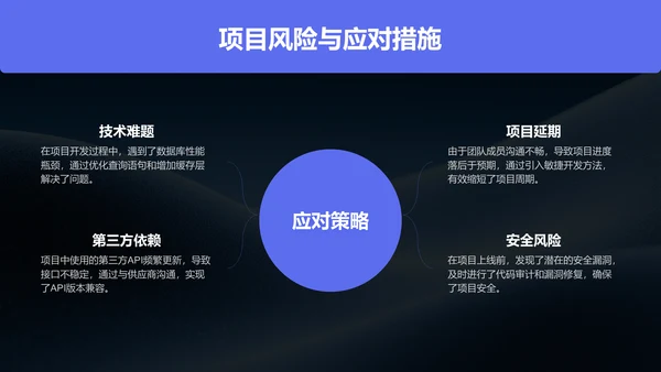 蓝色简约风IT互联网季度汇报PPT模板