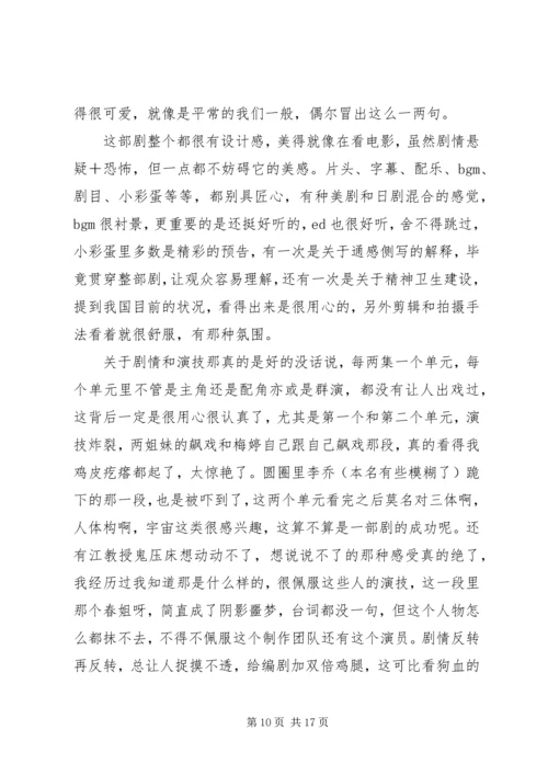 疯人院观后感精选.docx