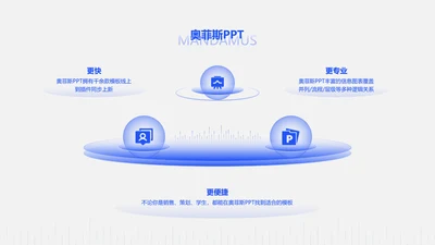 简约风白色并列关系3项