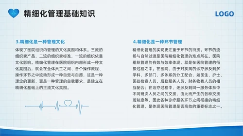 蓝色简约医院精细化管理PPT模板宣传PPT动态PPT