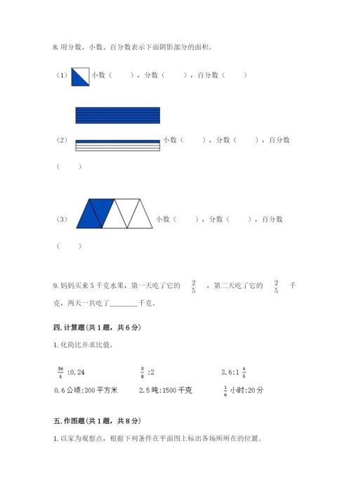 小学六年级上册数学期末测试卷附完整答案（典优）.docx