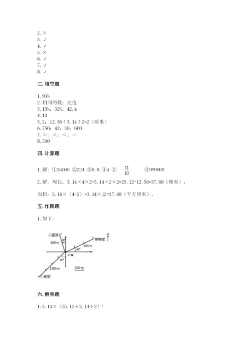 人教版数学六年级上册期末考试卷附答案（综合题）.docx