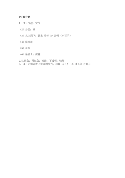 教科版四年级下册科学第三单元岩石与土壤测试卷新版.docx