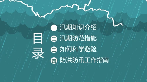 防洪防汛安全教育知识培训PPT课件