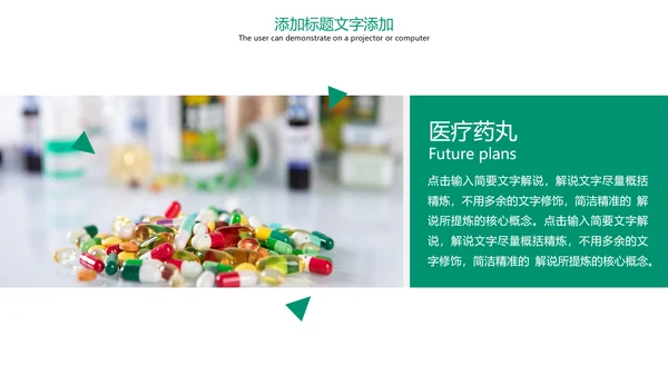 医学医药医疗药丸工作汇报PPT模板