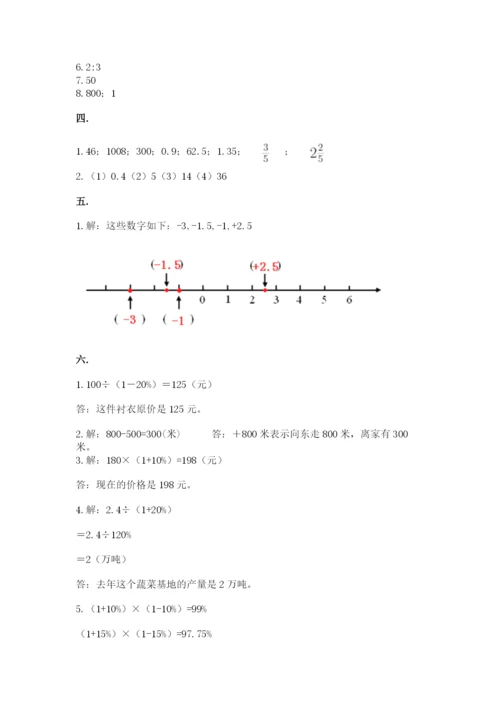 杭州文澜中学小升初数学试卷附答案（基础题）.docx