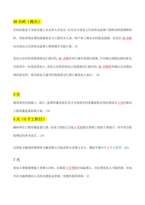 2023年二级建造师管理天数的整理.docx