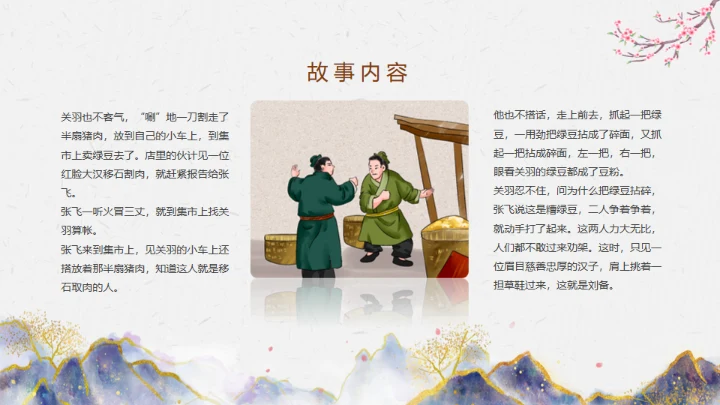 三国演义之桃园三结义通用PPT模板