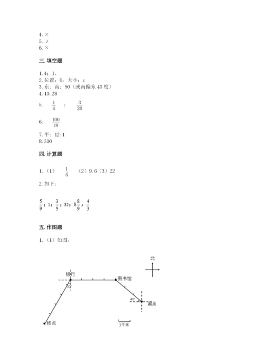 六年级数学上册期末考试卷精品【满分必刷】.docx