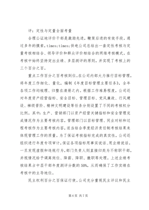 供电公司干部队伍建设经验交流材料 (2).docx