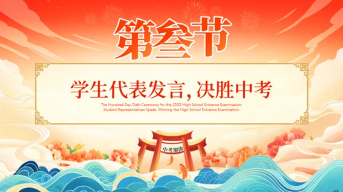 努力学习冲刺百日赢在中考通用PPT模板