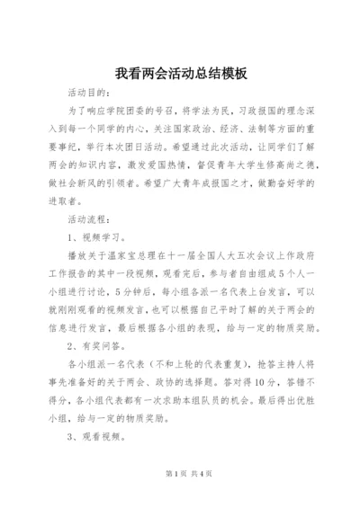 我看两会活动总结模板.docx